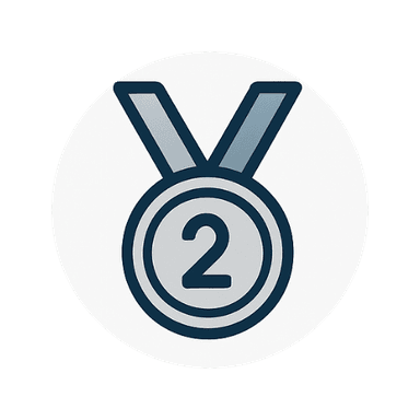 2nd Place Silver Medal